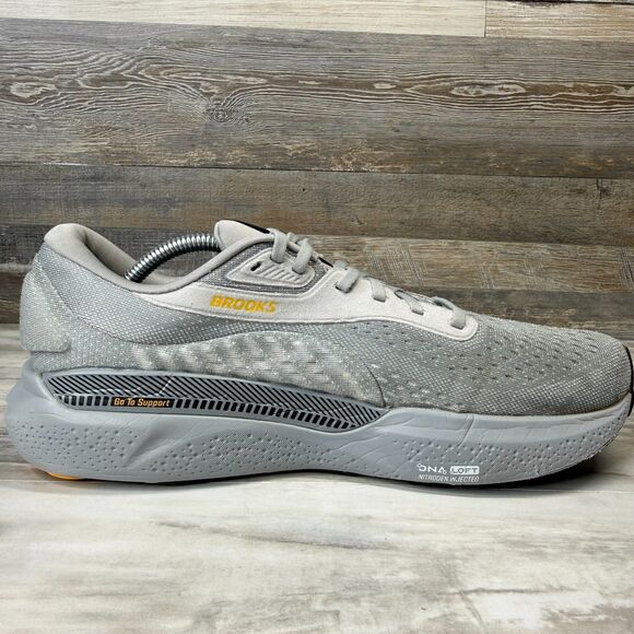 Brooks Adrenaline GTS 24 Men's Size 11.5 Grey Running Shoes Sneakers 1104371D084 - Picture 4 of 9